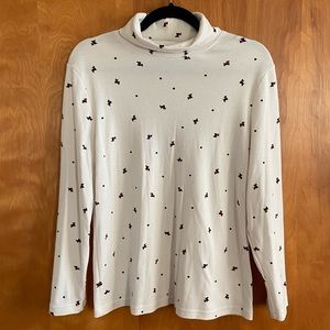 Karen Scott Scottie Dog Turtleneck Sweater